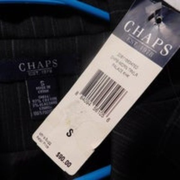 CHAPS Blazer Black Pinstripe Brand New - Picture 2 of 5